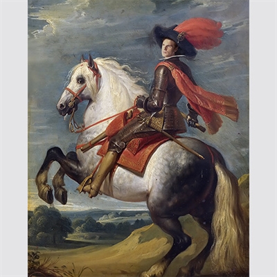 Custom Renaissance Equestrian painting of Philip IV of Spain from Photo,by myDaVinci - myDaVinci